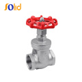 Forged 316 Stainless Steel NPT Screw Ends Threaded 200wog Gate Valve with Handwheel Operator